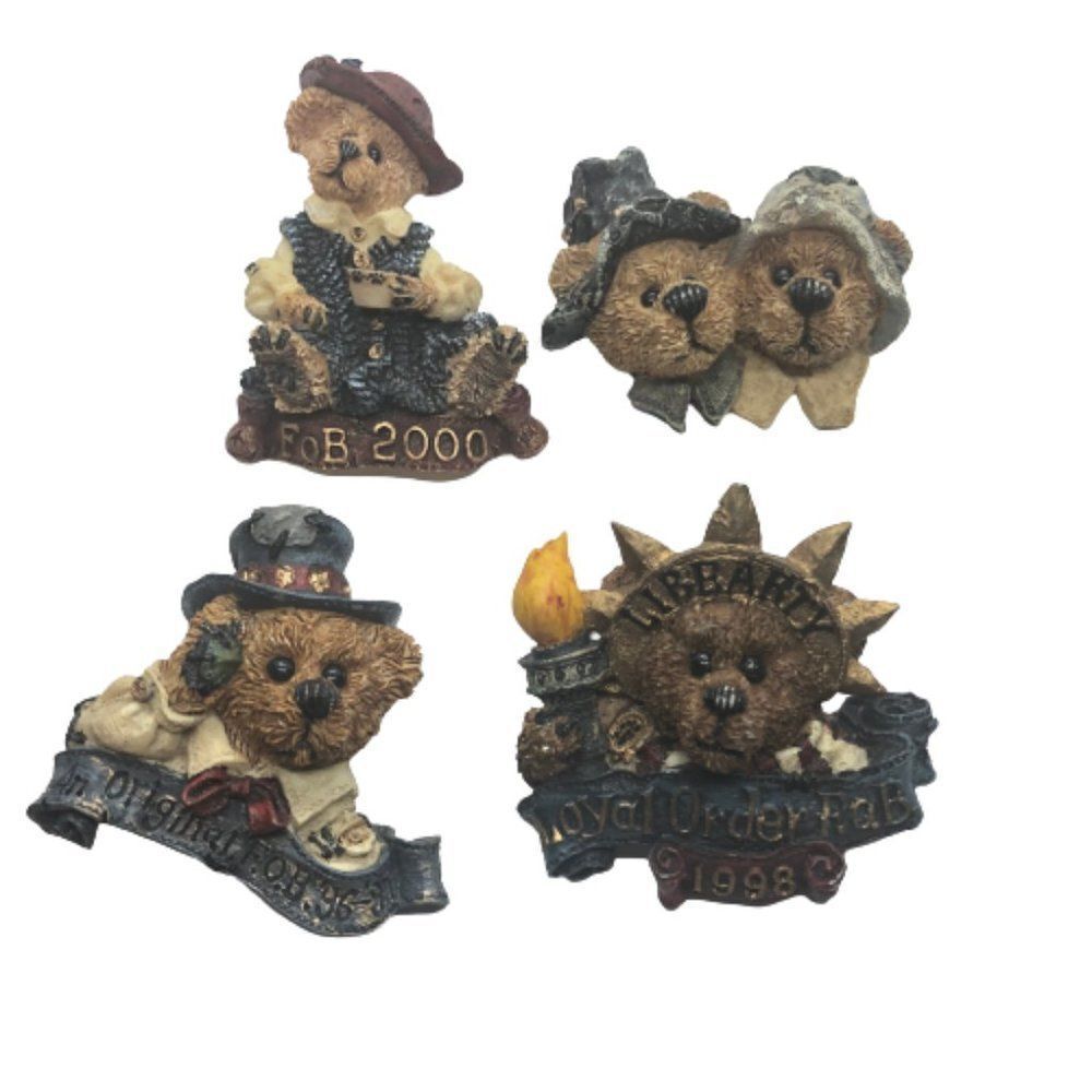 Bundle of 4 Vintage Boyd's Bears Figural Pins / Brooches